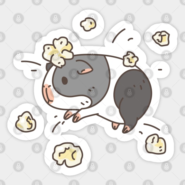 Pop-corning Guinea pig Sticker by Noristudio